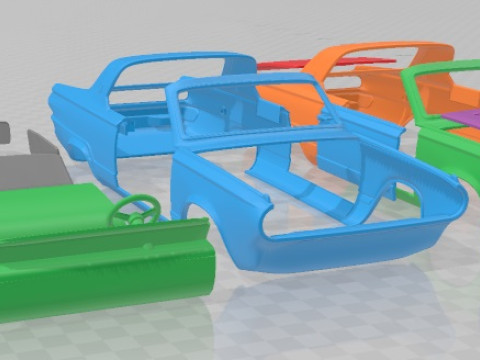 Dodge Dart Mk3 GT Hardtop Coupe 1965 Printable Car Modello di stampa 3D