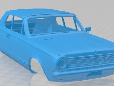 Dodge Dart Mk3 GT Hardtop Coupe 1965 Printable Body Car Modelo de impresión 3D