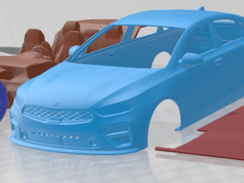Kia Forte 2019 Printable Car 3Dプリントモデル