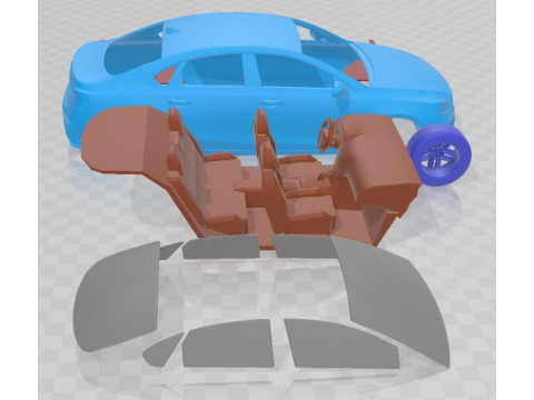 Kia Forte 2019 Printable Car 3D Druckmodell