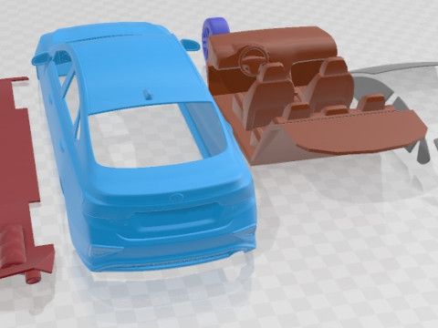 Kia Forte 2019 Printable Car 3D Druckmodell