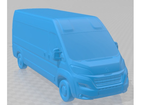 Peugeot Boxer 2020 Printable Van 3D प्रिंट मॉडल
