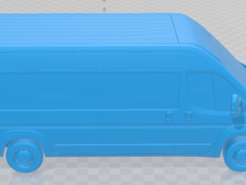 Peugeot Boxer 2020 Printable Van 3D प्रिंट मॉडल