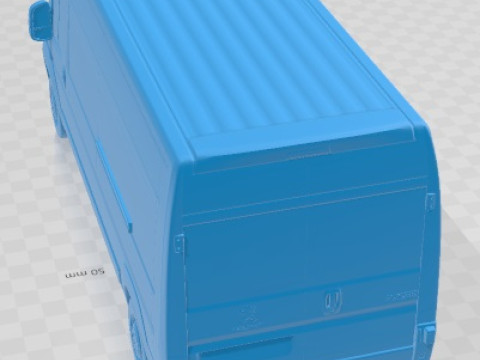 Peugeot Boxer 2020 Printable Van 3D प्रिंट मॉडल