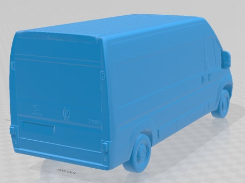 Peugeot Boxer 2020 Printable Van 3D प्रिंट मॉडल