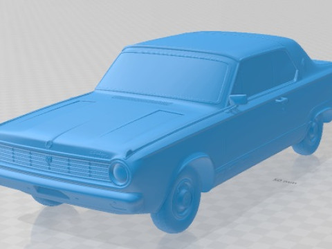 Dodge Dart Mk3 GT Hardtop Coupe 1965 Printable Car 3D Print Model