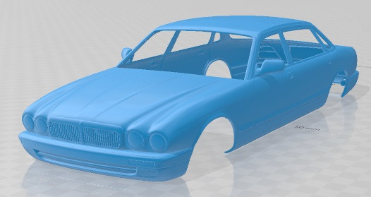 Jaguar XJ12 1995 Printable Body Car Modèles 3D en vedette .c4d .max .obj .3ds .fbx .stl .blend 