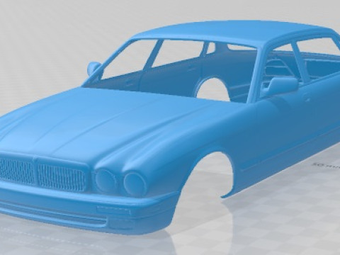 Jaguar XJ12 1995 Printable Body Car 3D प्रिंट मॉडल