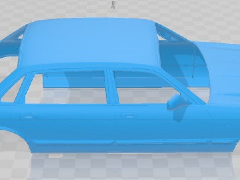 Jaguar XJ12 1995 Printable Body Car Modèles 3D en vedette