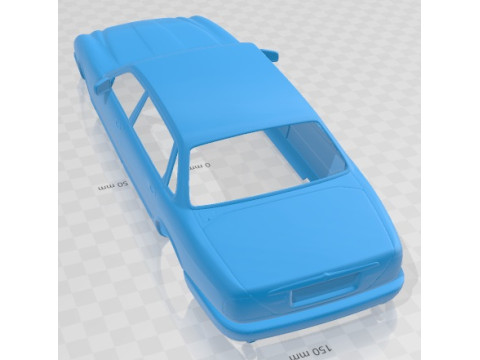 Jaguar XJ12 1995 Printable Body Car Modèles 3D en vedette