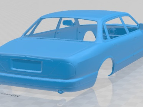 Jaguar XJ12 1995 Printable Body Car Modèles 3D en vedette