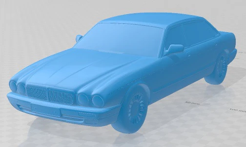 Jaguar XJ12 1995 Printable Car 3D Print Model .c4d .max .obj .3ds .fbx .stl .blend 