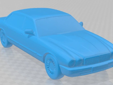 Jaguar XJ12 1995 Printable Car 3D Print Model