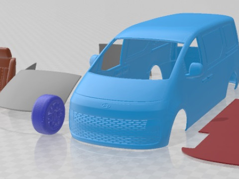 Hyundai Staria Panel Van 2024 Printable Van 3D Print Model