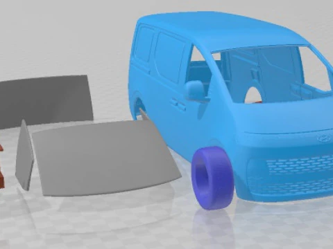 Hyundai Staria Panel Van 2024 Printable Van 3D Print Model