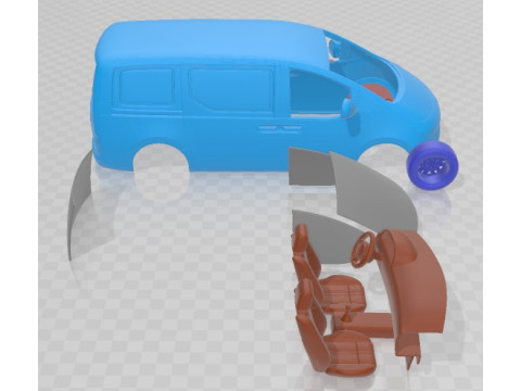 Фургон Hyundai Staria 2024 для друку 3D Принт Модель