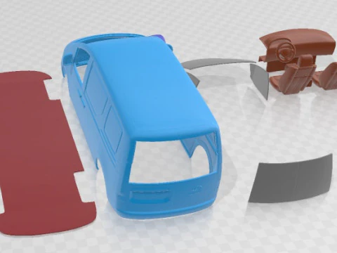 Hyundai Staria Panel Van 2024 Printable Van 3D Print Model