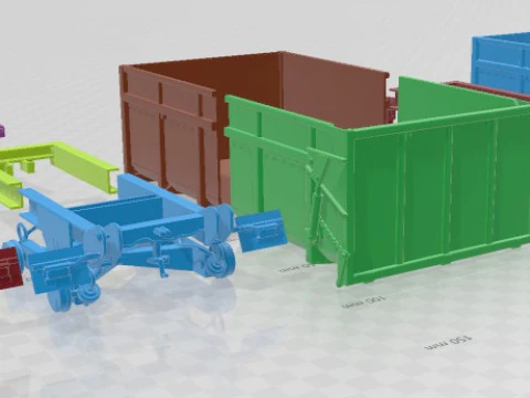 Tractor Trailer Printable 3D Print Model