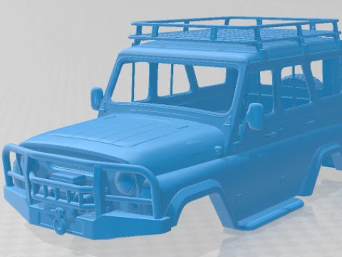 UAZ Hunter Expedition Printable Body Car 3D Print Model