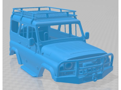 UAZ Hunter Expedition Printable Body Car Model Cetak 3D