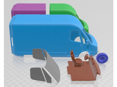 Amazon ECV 500 2024 Printable Van 3D Print Model
