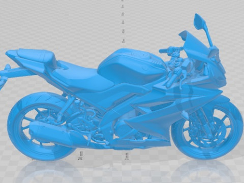 Yamaha R15 2020 Printable Motorbike 3D Baskı Modeli