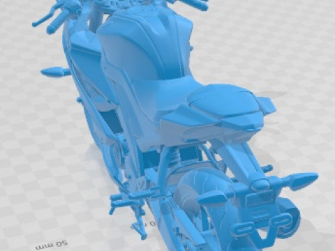Yamaha R15 2020 Printable Motorbike 3D Baskı Modeli