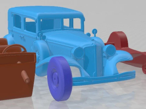 Chrysler Imperial Roadster 1932 Printable Car 3D Print Model
