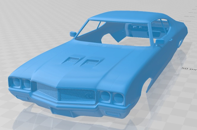 Buick GS 455 Stage 1 Coupe 1970 Printable Body Car Modelo de Impressão 3D .c4d .max .obj .3ds .fbx .stl .blend 