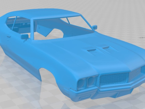Buick GS 455 Stage 1 Coupe 1970 Printable Body Car Modelo de Impressão 3D