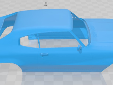 Buick GS 455 Stage 1 Coupe 1970 Printable Body Car Modelo de Impressão 3D
