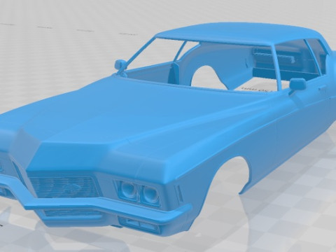Buick Riviera Coupe 1971 Printable Body Car 3D Print Model