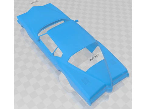 Buick Riviera Coupe 1971 Printable Body Car 3D Print Model