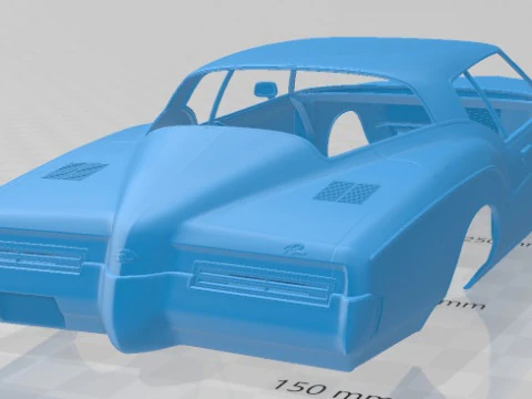 Buick Riviera Coupe 1971 Printable Body Car 3D Print Model