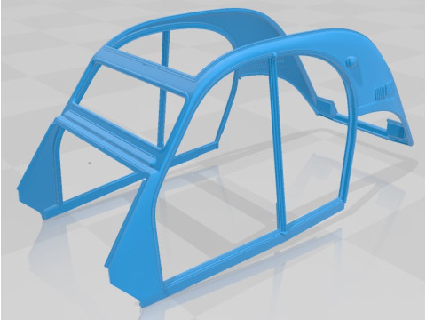 Citroen 2CV Sahara Printable Car Model do druku 3D