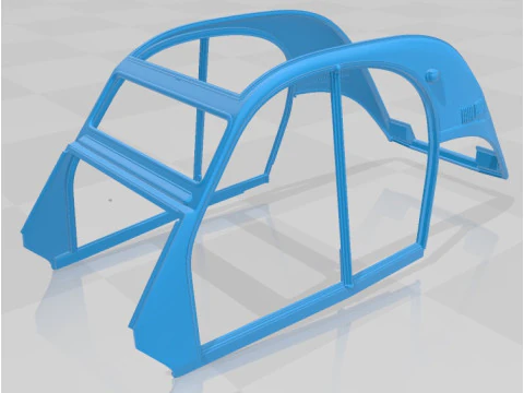 Citroen 2CV Sahara Printable Car 3D Print Model