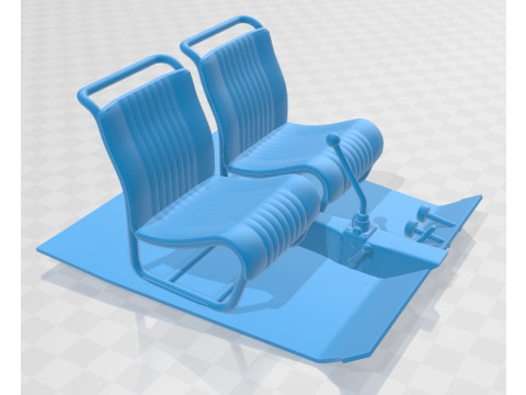 Citroen 2CV Sahara Printable Car Model do druku 3D