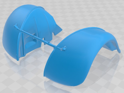 Citroen 2CV Sahara Printable Car Model do druku 3D