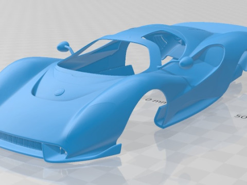De Tomaso P72 2020 Printable Body Car 3D 프린트 모델