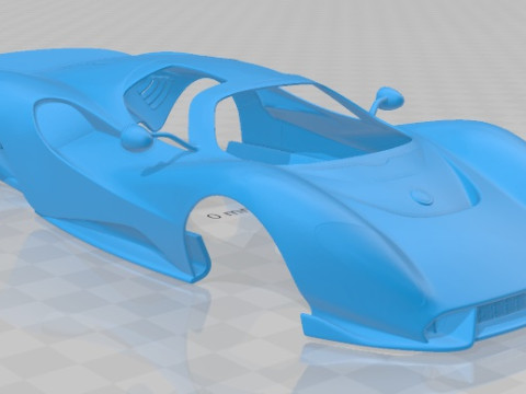 De Tomaso P72 2020 Printable Body Car Modèles 3D en vedette
