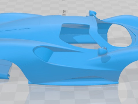 De Tomaso P72 2020 Printable Body Car Modèles 3D en vedette