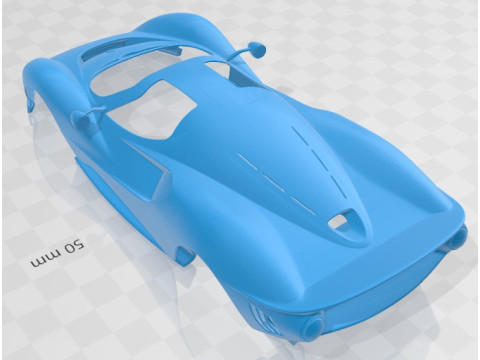 De Tomaso P72 2020 Printable Body Car Modèles 3D en vedette