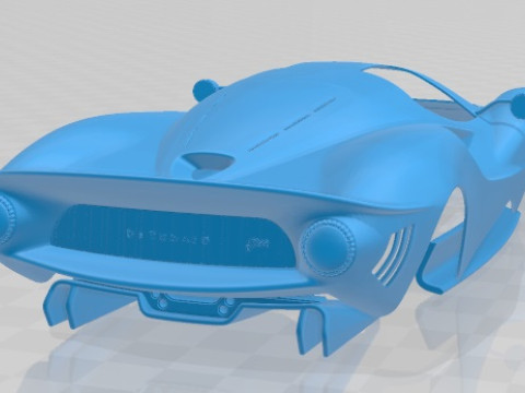 De Tomaso P72 2020 Printable Body Car Modèles 3D en vedette