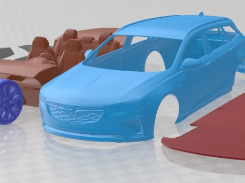 Opel Insignia GSI Sport Tourer 2019 Printable Car 3D Print Model
