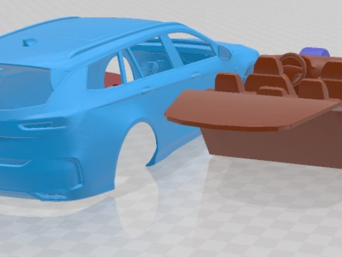 Opel Insignia GSI Sport Tourer 2019 Printable Car Modello di stampa 3D