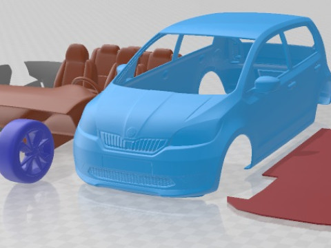 Skoda Citigo IV 2020 Printable Car 3D 프린트 모델