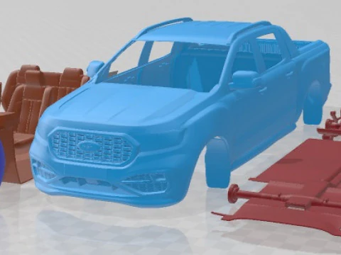 Автомобиль для печати Ranger MS RT Double Cab 2022 3D Принт Модель