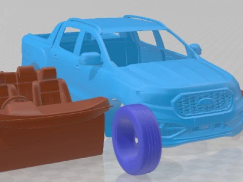 Ranger MS RT Double Cab 2022 Printable Car 3D Print Model