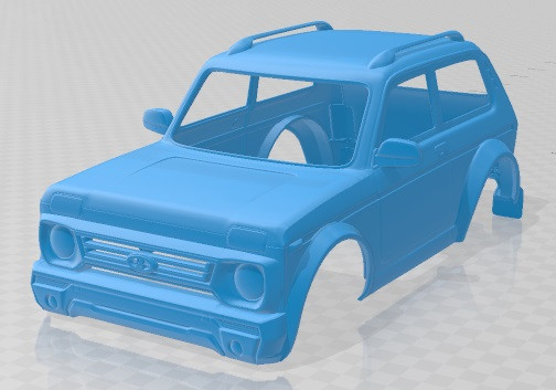 Lada Niva Bronto 4x4 Printable Body Car Model do druku 3D .c4d .max .obj .3ds .fbx .stl .blend 