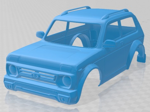 Lada Niva Bronto 4x4 Printable Body Car 3D-Druckmodell